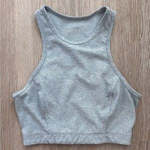 Outdoor Voices Crop Top Sports Bra Racer Back‎ Grey SZ XS